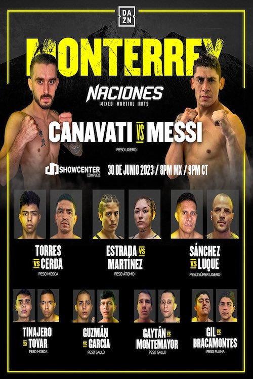 Naciones MMA 15: Monterrey 2023 official movie poster