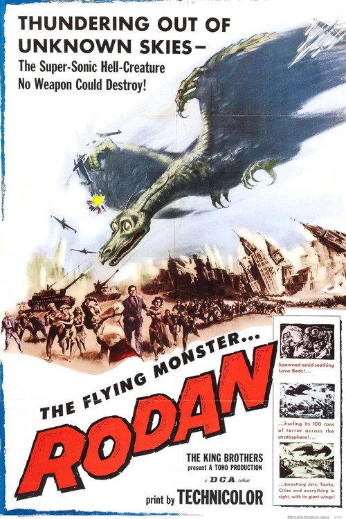 Rodan! The Flying Monster 1957 official movie poster