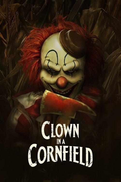Clown in a Cornfield 2025 official movie poster