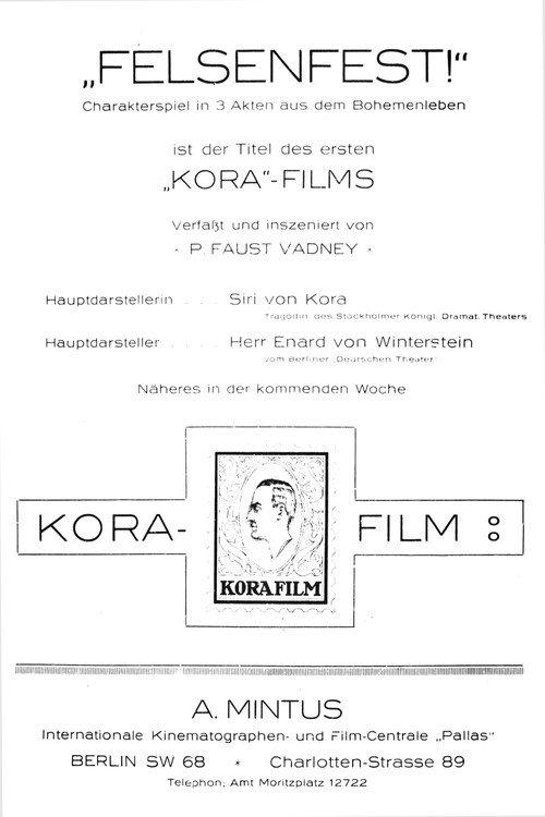 Felsenfest 1916 official movie poster