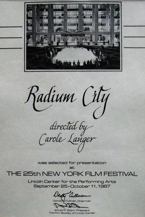 Radium City 1988 official movie poster