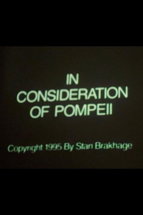 In Consideration of Pompeii 1995 official movie poster