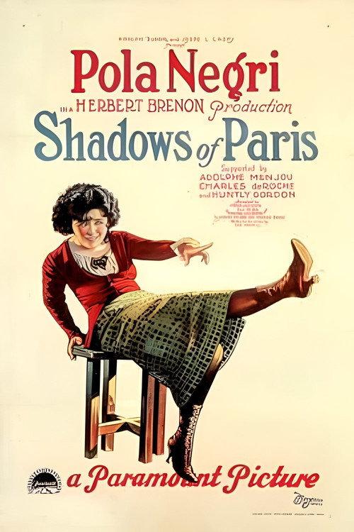 Shadows of Paris 1924 official movie poster