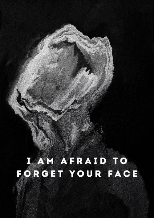 I Am Afraid to Forget Your Face 2020 official movie poster