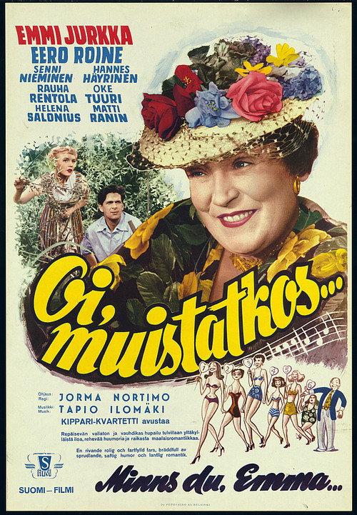 Oi, muistatkos… 1954 official movie poster