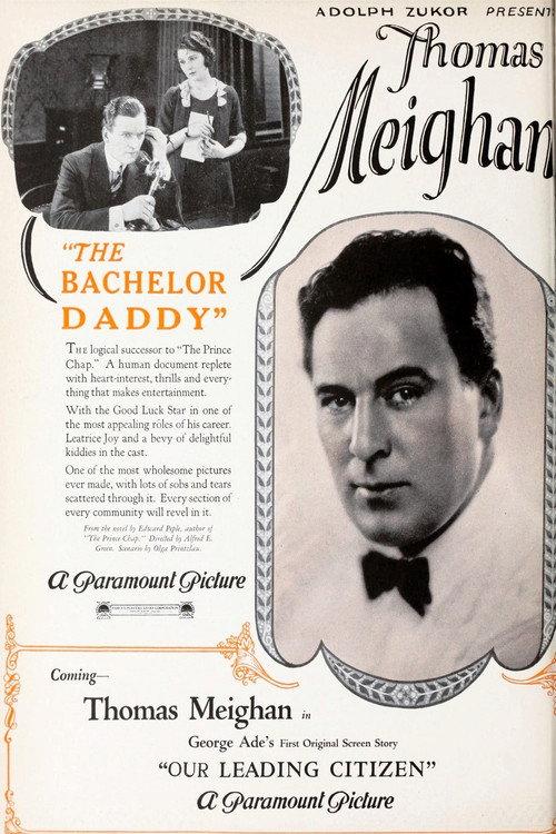 The Bachelor Daddy 1922 official movie poster
