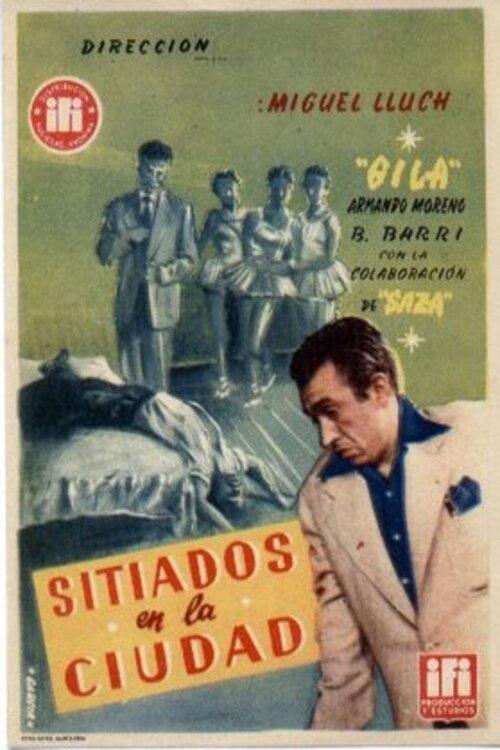 Sitiados en la ciudad 1955 official movie poster