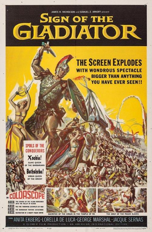 Sign of the Gladiator 1959 official movie poster