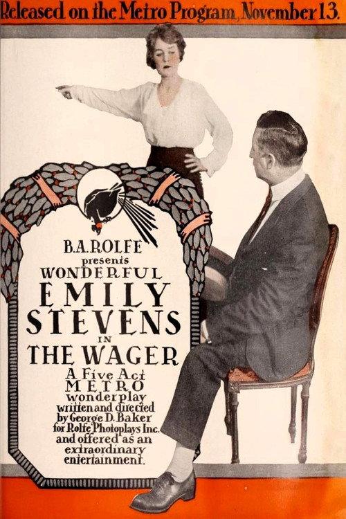 The Wager 1916 official movie poster