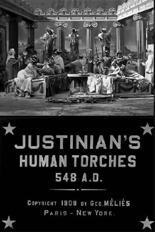 Justinian's Human Torches 1908 official movie poster