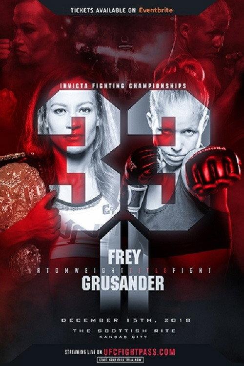 Invicta FC 33: Frey vs. Grusander II 2018 official movie poster