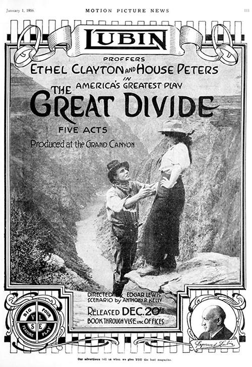 The Great Divide 1915 official movie poster