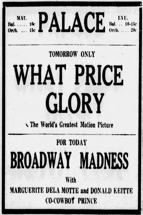 Broadway Madness 1927 official movie poster