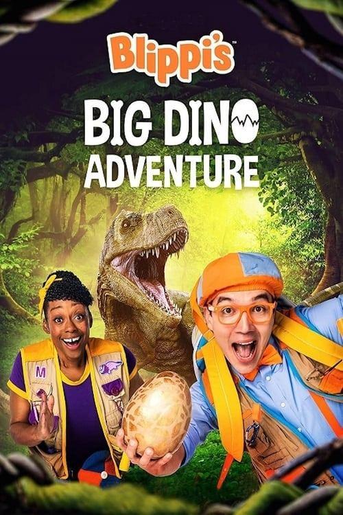 Blippi's Big Dino Adventure 2023 official movie poster