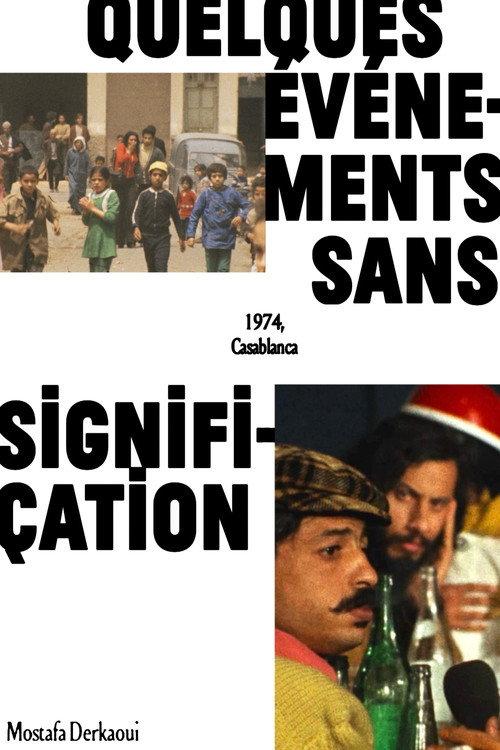 About Some Meaningless Events 1974 official movie poster