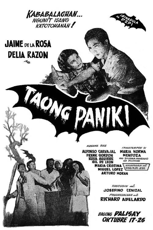 Taong Paniki 1952 official movie poster