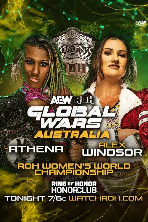 AEW ROH Global Wars Australia 2025 official movie poster