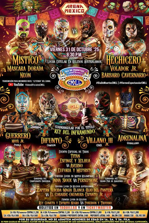 CMLL Dia De Muertos Viernes Espectacular 2025 official movie poster
