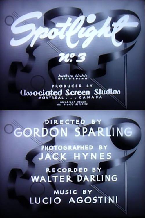 Spotlight No. 3 1952 official movie poster