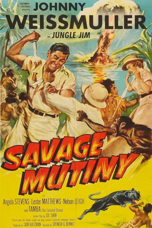 Savage Mutiny 1953 official movie poster