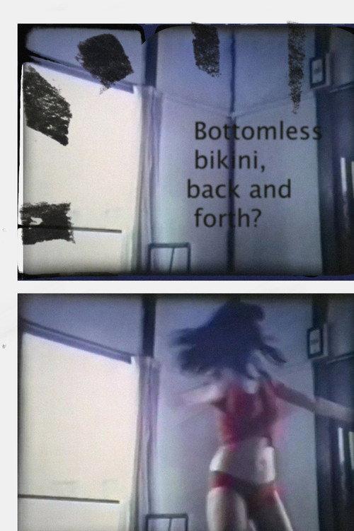 Bottomless bikini, back and forth? 1987 official movie poster