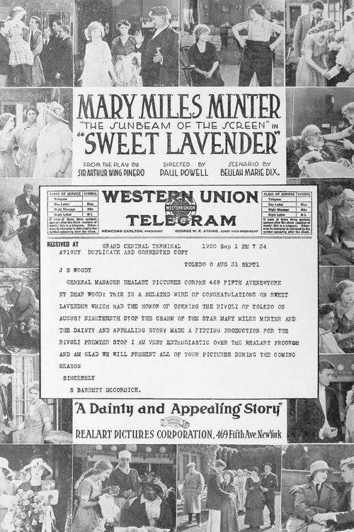 Sweet Lavender 1920 official movie poster
