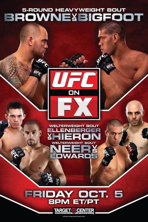 UFC on FX 5: Browne vs. Bigfoot 2012 official movie poster
