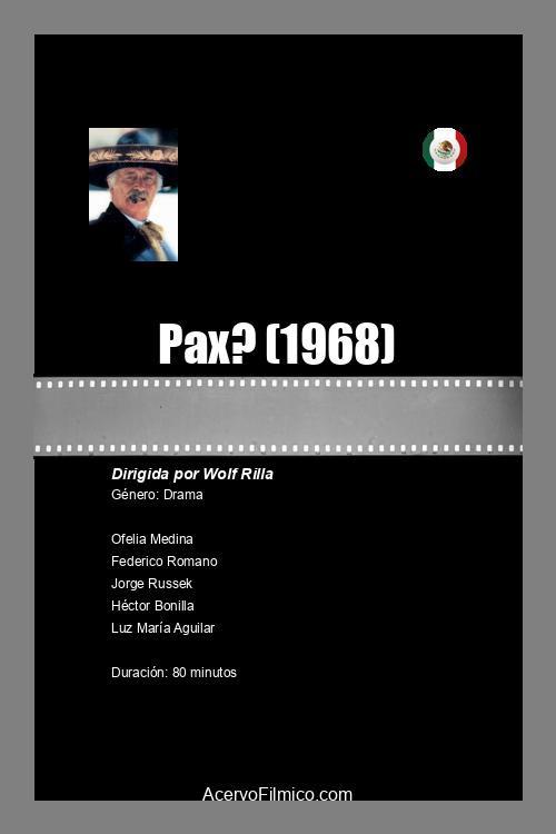 Pax? 1968 official movie poster