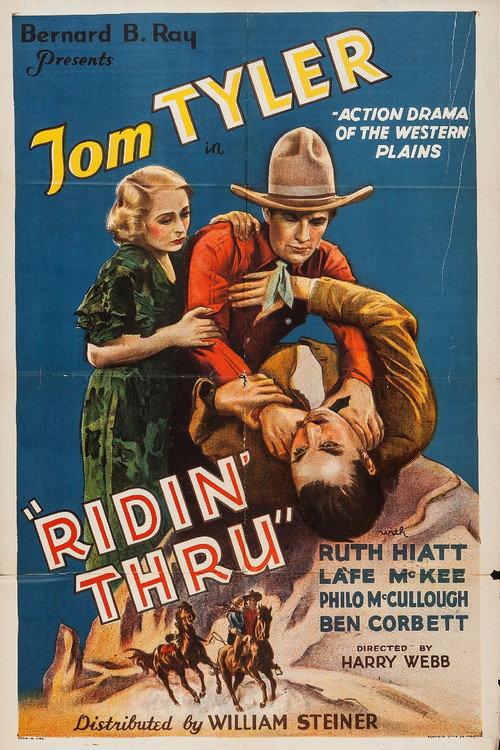 Ridin' Thru 1934 official movie poster