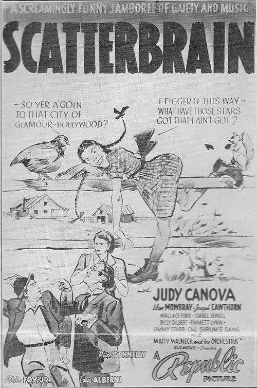 Scatterbrain 1940 official movie poster