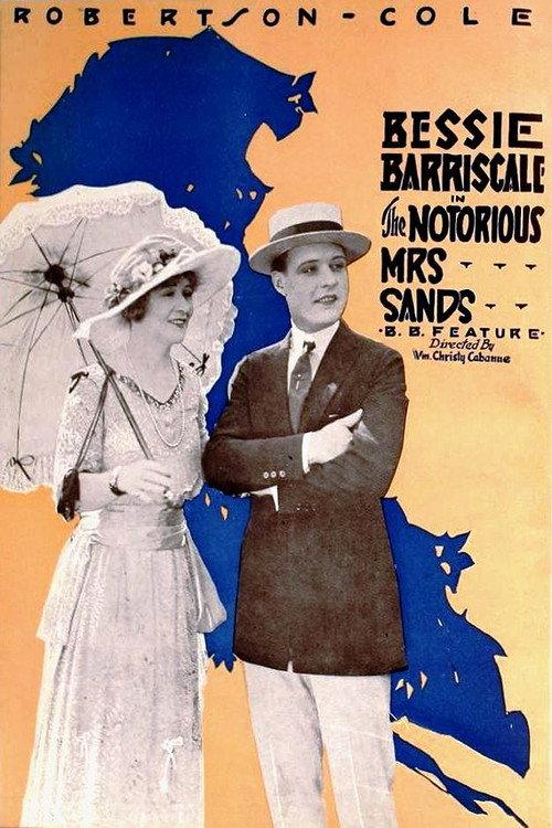 The Notorious Mrs. Sands 1920 official movie poster