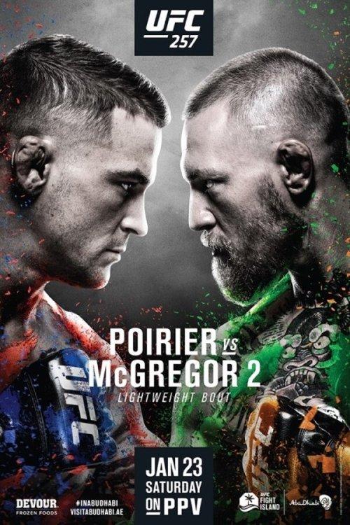 UFC 257: Poirier vs. McGregor 2 2021 official movie poster