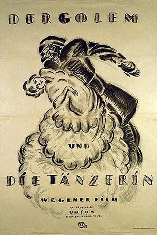 The Golem and the Dancing Girl 1917 official movie poster