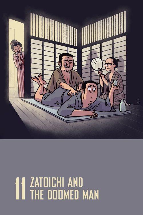 Zatoichi and the Doomed Man 1965 official movie poster