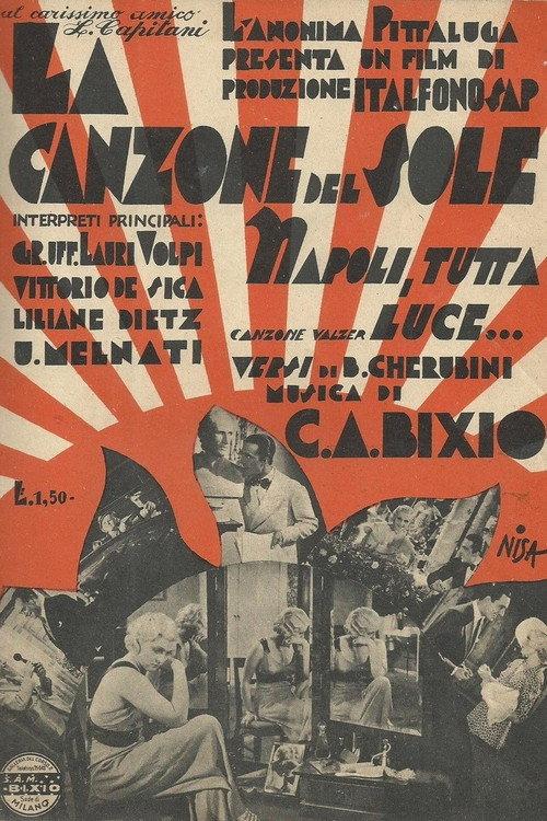 La canzone del sole 1934 official movie poster
