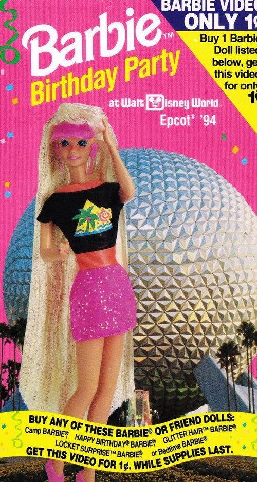 Barbie Birthday Party at Walt Disney World Epcot '94 1994 official movie poster