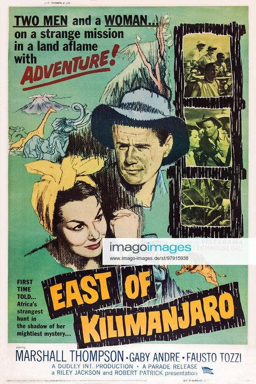 East of Kilimanjaro 1962 official movie poster