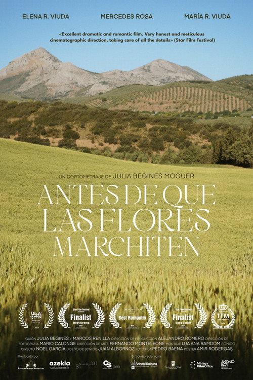 Antes de que las flores marchiten 2023 official movie poster