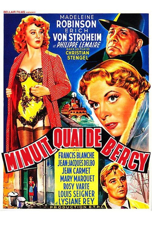Midnight... Quai de Bercy 1953 official movie poster