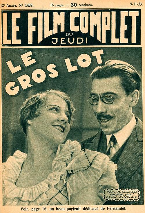 Le Gros Lot 1933 official movie poster