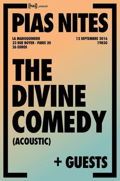 The Divine Comedy - La Maroquinerie acoustic 2016 2016 official movie poster