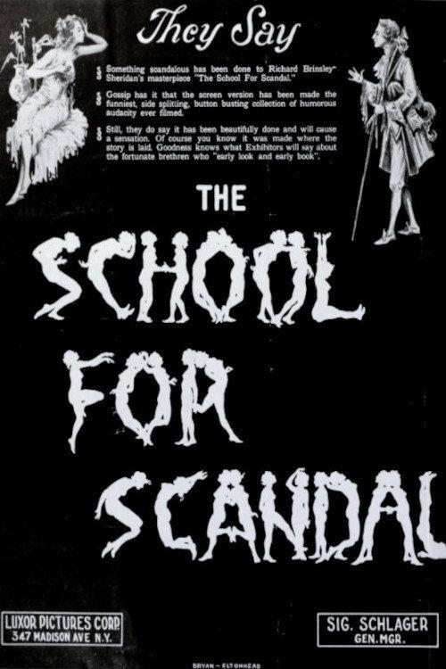 The School for Scandal 1923 official movie poster