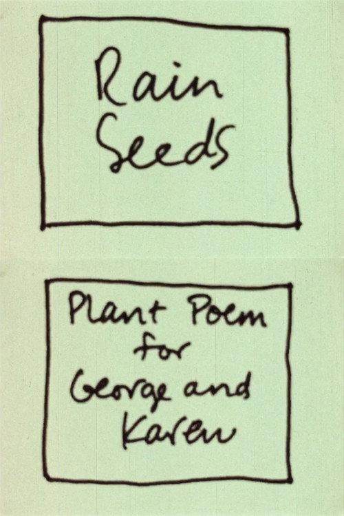 Rain Seeds 1976 official movie poster