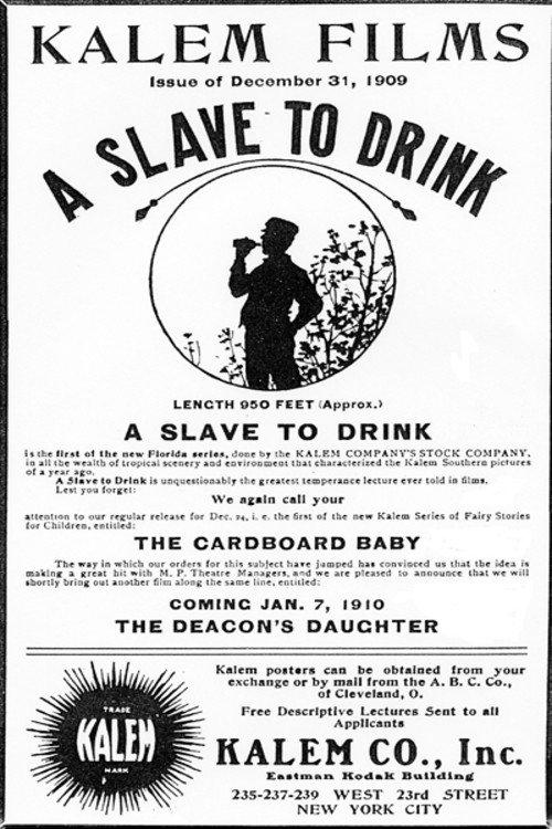 A Slave to Drink 1909 official movie poster