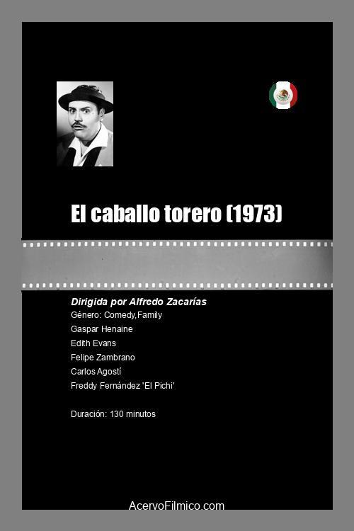 El caballo torero 1973 official movie poster