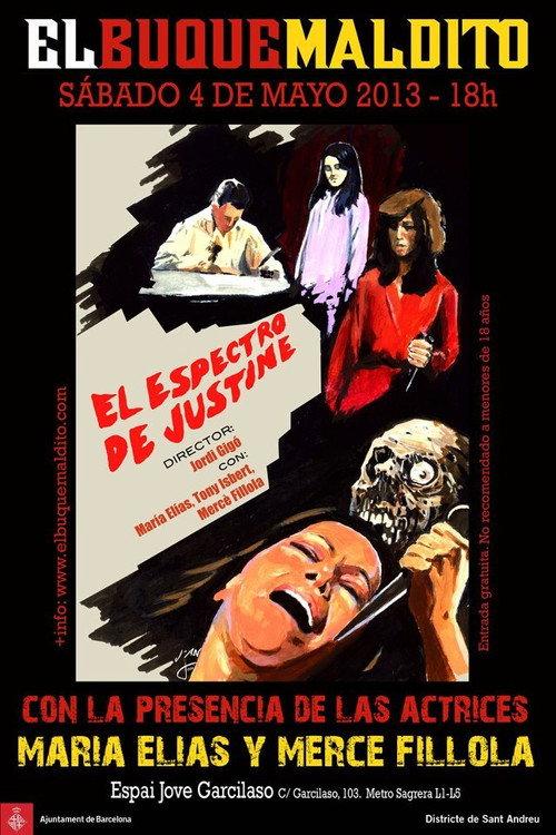 El espectro de Justine 1986 official movie poster