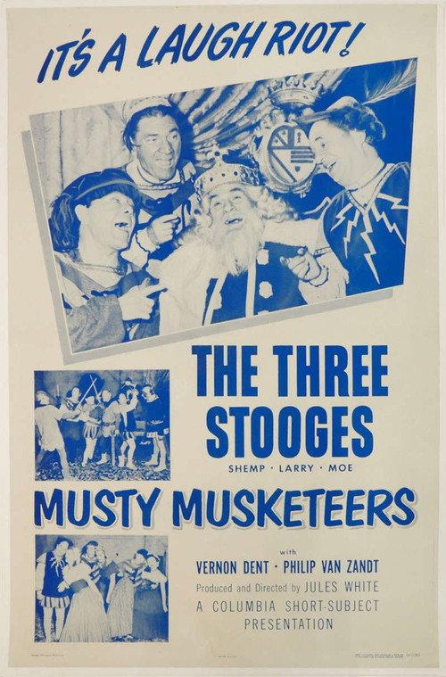 Musty Musketeers 1954 official movie poster