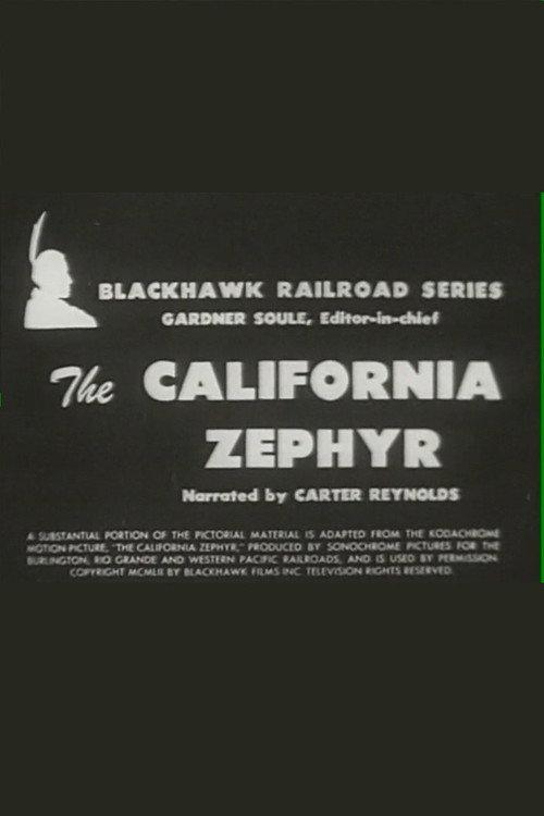 The California Zephyr 1952 official movie poster