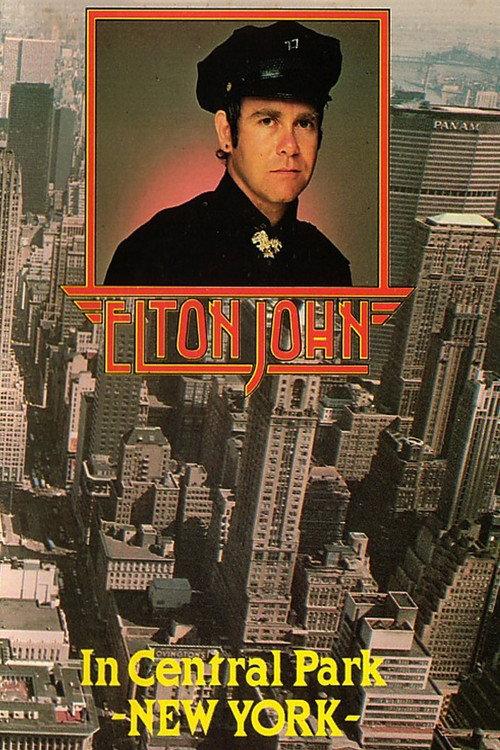 Elton John: Central Park, NYC 1980 1980 official movie poster