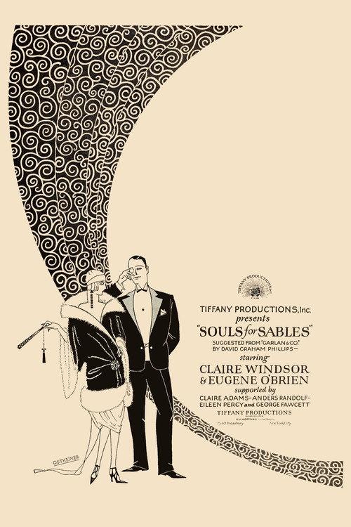 Souls for Sables 1925 official movie poster